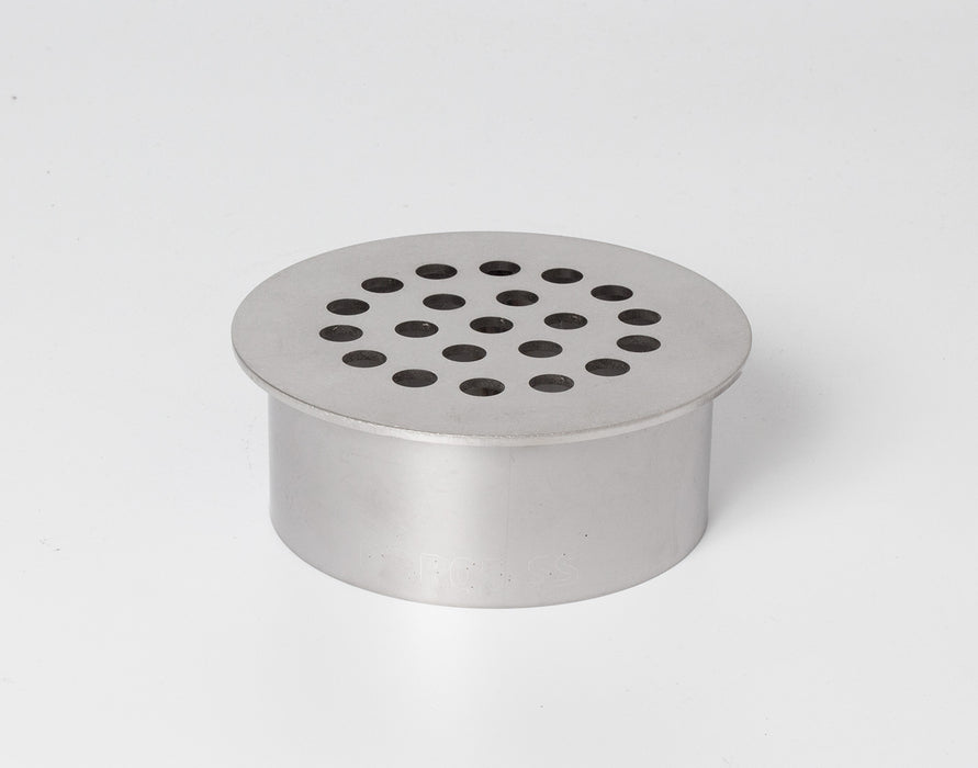 Stainless Steel Garage Drain Cover for Standard PVC Pipe (Designed to Fit!)
