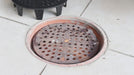 Replacing rusty drain cover with new Black Heavy Duty Floor Drain Cover